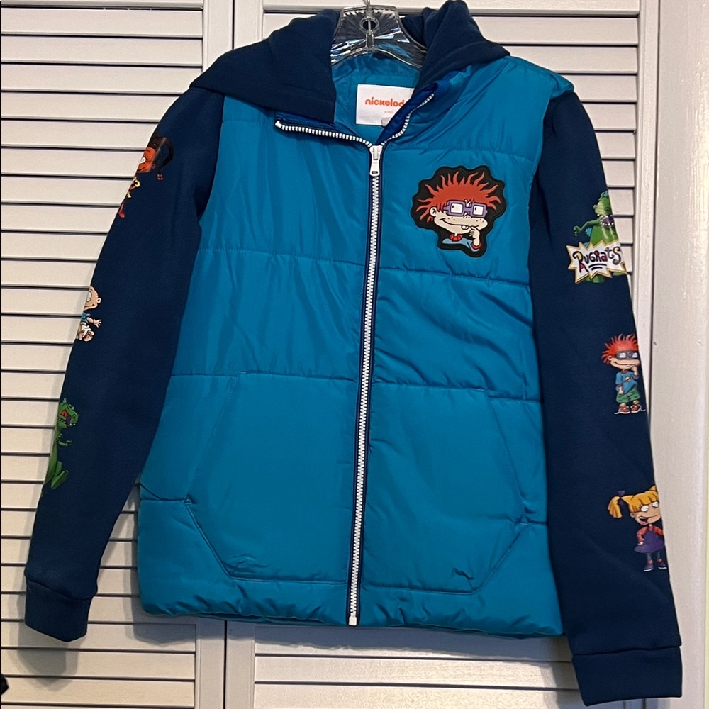Nickelodeon Blue and Navy Cartoon Character Hoodie